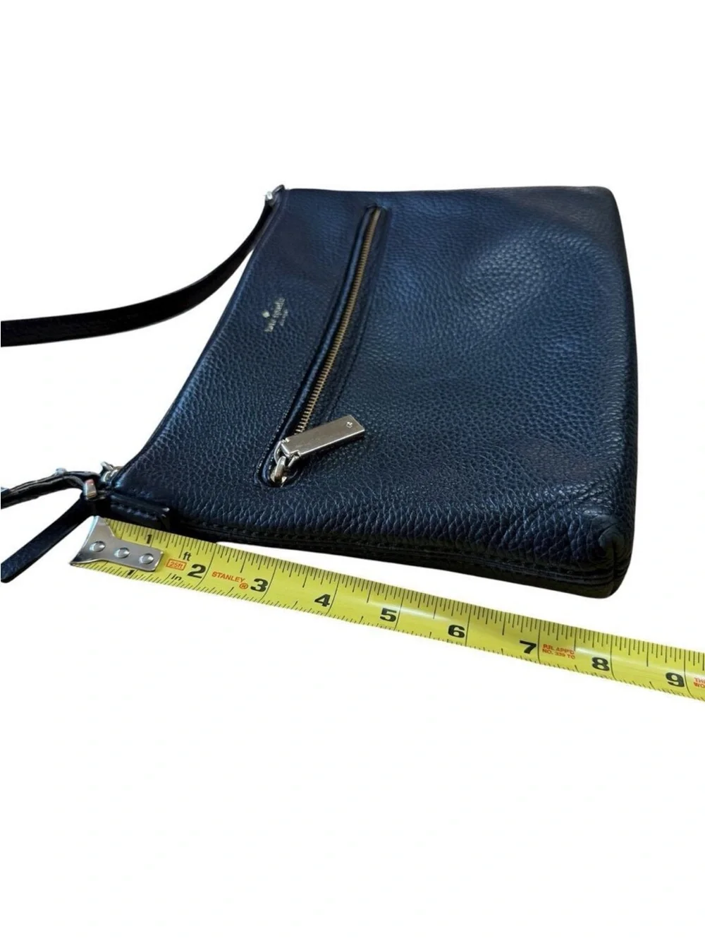 kate spade Black Pebbled Leather Crossbody with Gold Hardware